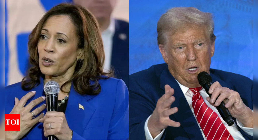 Kamala Harris Donald Trump Debate: Kamala Harris accepts rules to debate Donald Trump including muted mics | World News – Times of India