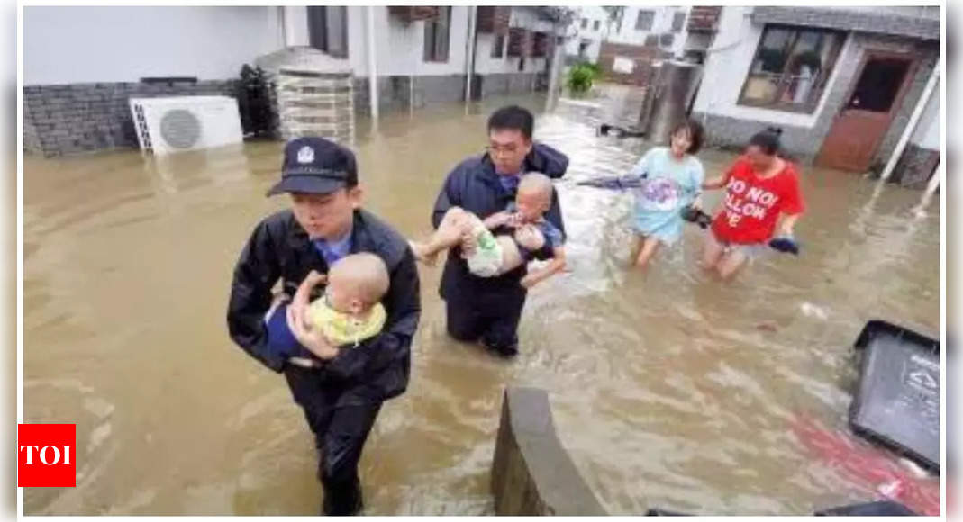 Chinese cities suspend schools, cancel flights ahead of super typhoon Yagi - Times of India