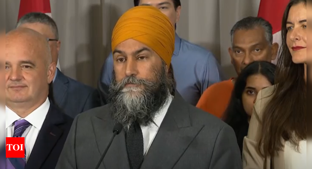 NDP leader Jagmeet Singh ends liberal deal, cites major wins for Canadians: 'We accomplished a lot' - Times of India