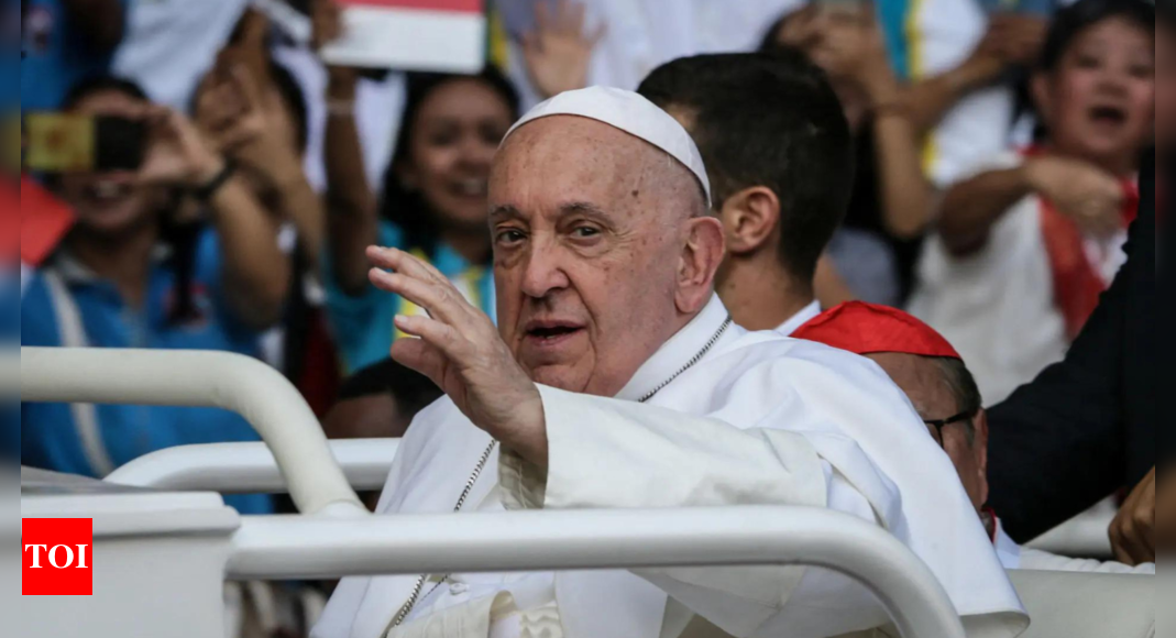 'Terror threat': Indonesia arrests seven over failed plot to attack Pope Francis - Times of India