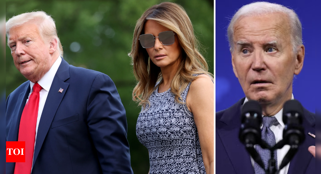 Melania Trump’s rare public statement hits Biden-Harris administration ahead of debate | World News – Times of India