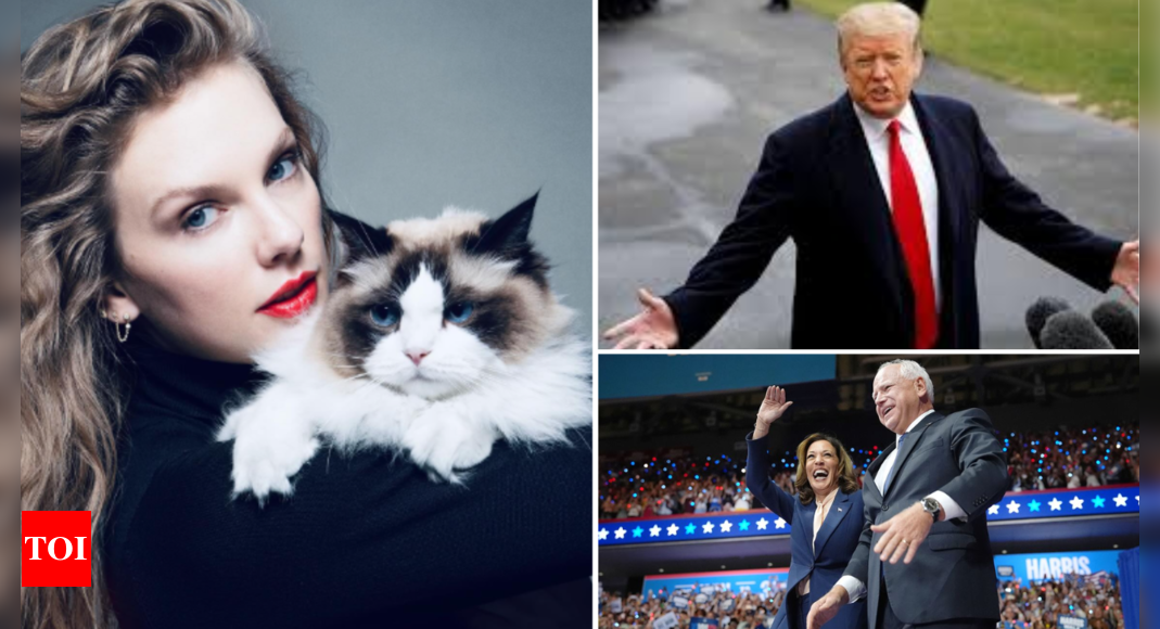 Donald Trump responds to Taylor Swift’s endorsement of Kamala Harris | World News – Times of India