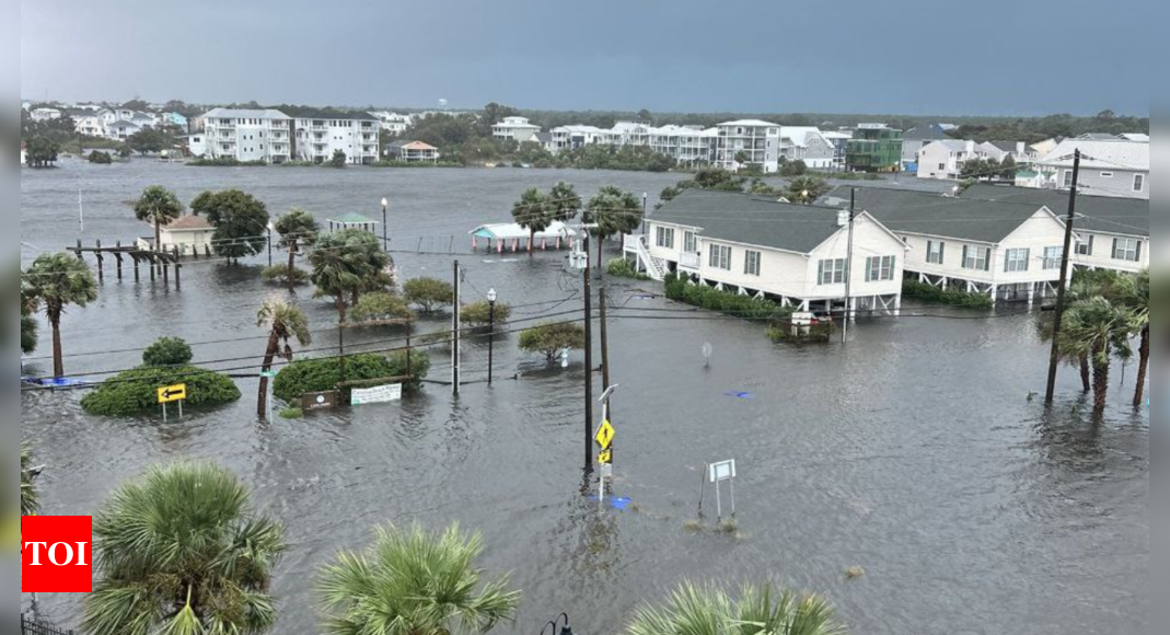 Historic rainfall triggers severe flooding in North Carolina – Times of India