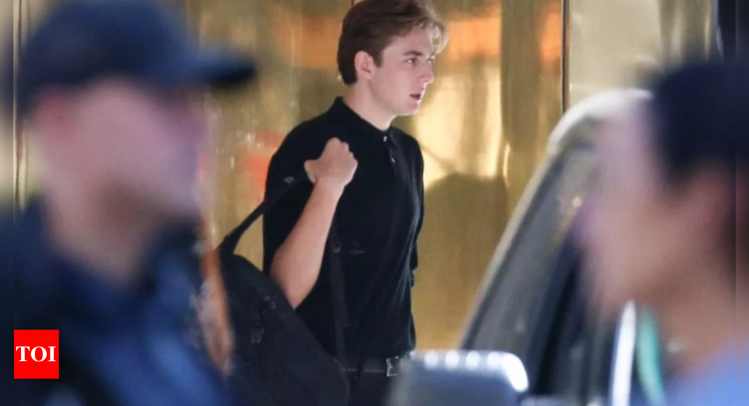 Barron Trump was set to give his first public speech. Then this happened - Times of India