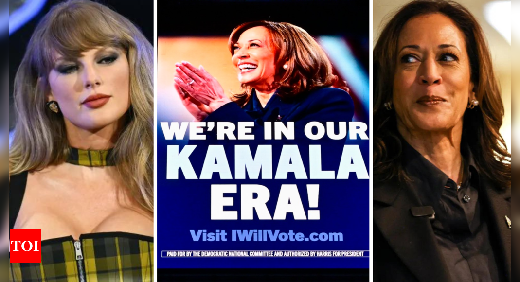 'Just hits different': Kamala Harris reacts to Taylor Swift's endorsement – Times of India