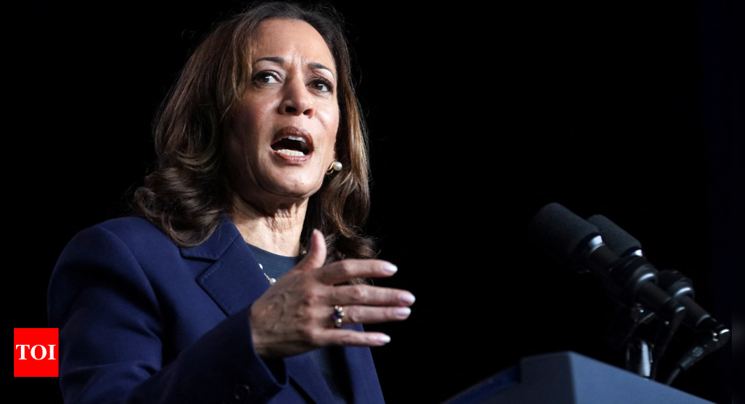 Kamala Harris falls short of Biden’s 2020 polling numbers: CNN poll - Times of India