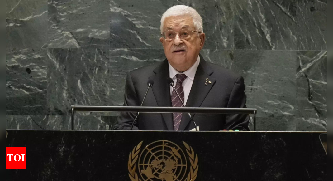 'Gaza no longer fit for life': Palestinian President paints grim picture at UN – Times of India