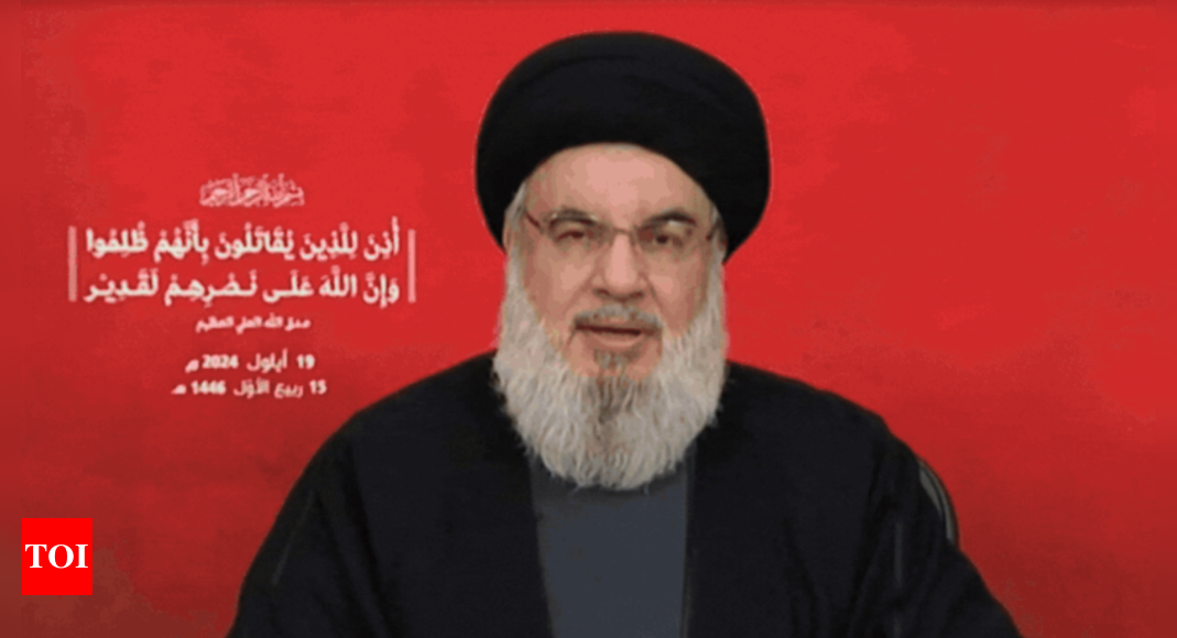 Nasrallah, Hezbollah chief for 32 years, killed in Israel airstrike – Times of India