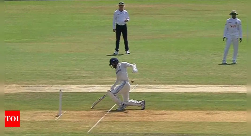 1st Test: After annoying Rishabh Pant, a throw from Bangladesh fielder hits Akash Deep | Cricket News – Times of India