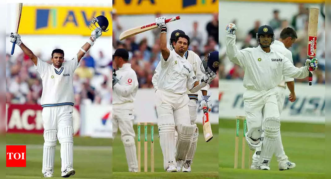 Once in a lifetime! When Rahul Dravid, Sachin Tendulkar and Sourav Ganguly scored hundreds in the same Test match | Cricket News – Times of India