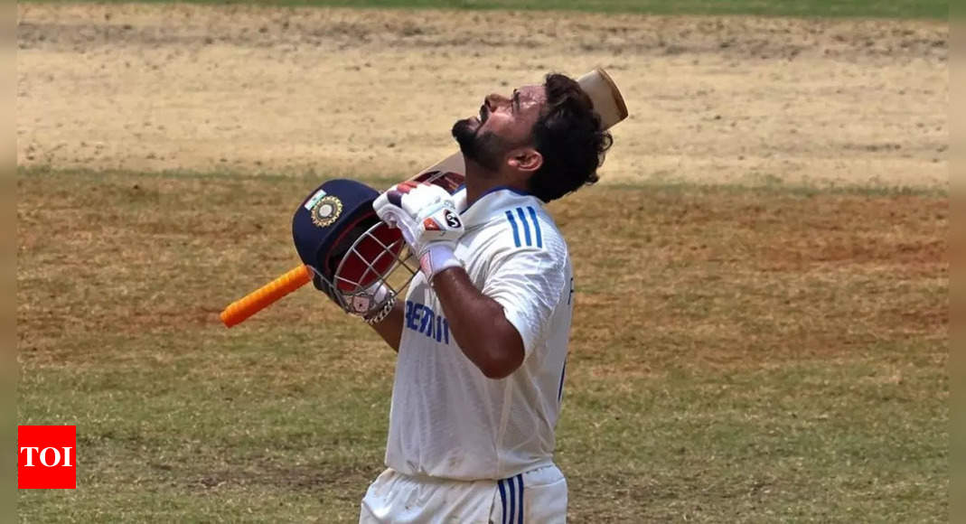 Rishabh Pant marks Test comeback with record-equalling century | Cricket News – Times of India