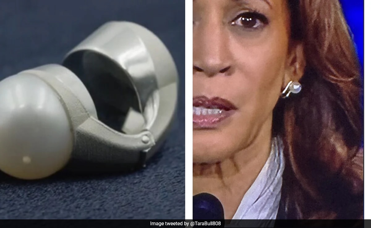 Tech Firm Says Kamala Harris Debate Earring Similar To Its Bluetooth Device