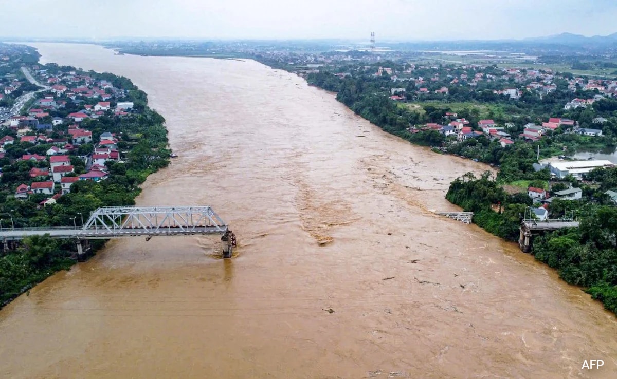 Video: Bridge Collapses In Typhoon-Hit Vietnam, Vehicles Plunge Into River