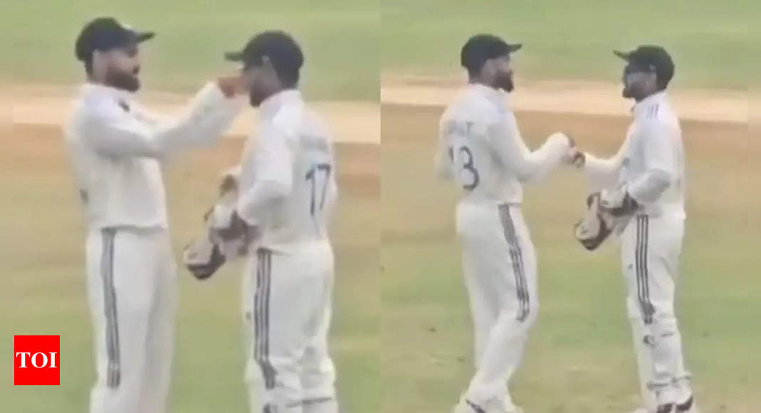 Watch: Virat Kohli, Rishabh Pant share a fun moment, exchange sunglasses on-field | Cricket News - Times of India