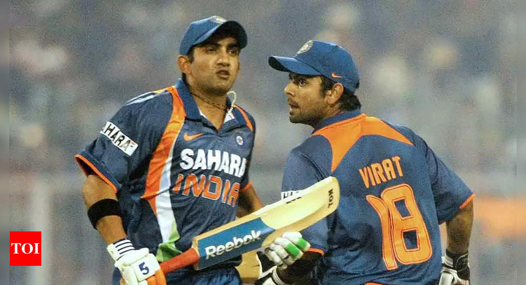 When Gautam Gambhir shared his Man of the Match award with Virat Kohli for his maiden ODI hundred | Cricket News – Times of India