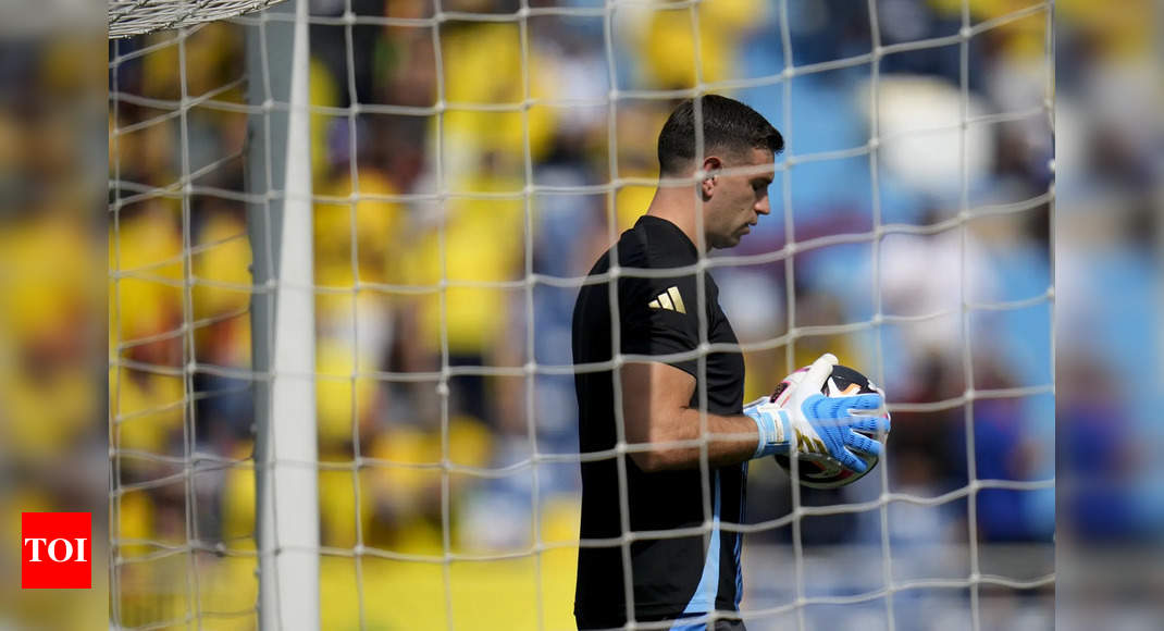 'He slapped me': Argentina goalkeeper Emiliano Martinez assaults a TV cameraman after FIFA World Cup qualifier match - Watch | Football News - Times of India