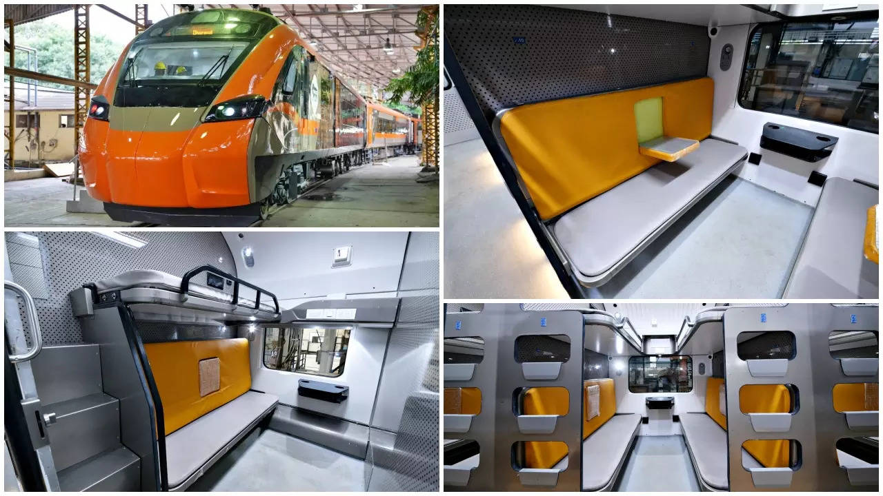 First images of Vande Bharat sleeper AC 1st, AC 2-tier and AC 3-tier coaches out! Top 10 features, pics of new Indian Railways train