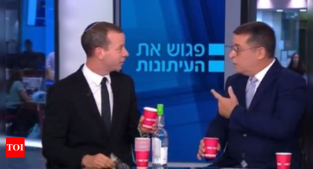 Israeli journalist raises a toast on air on Hassan Nasrallah's death. Video viral - Times of India