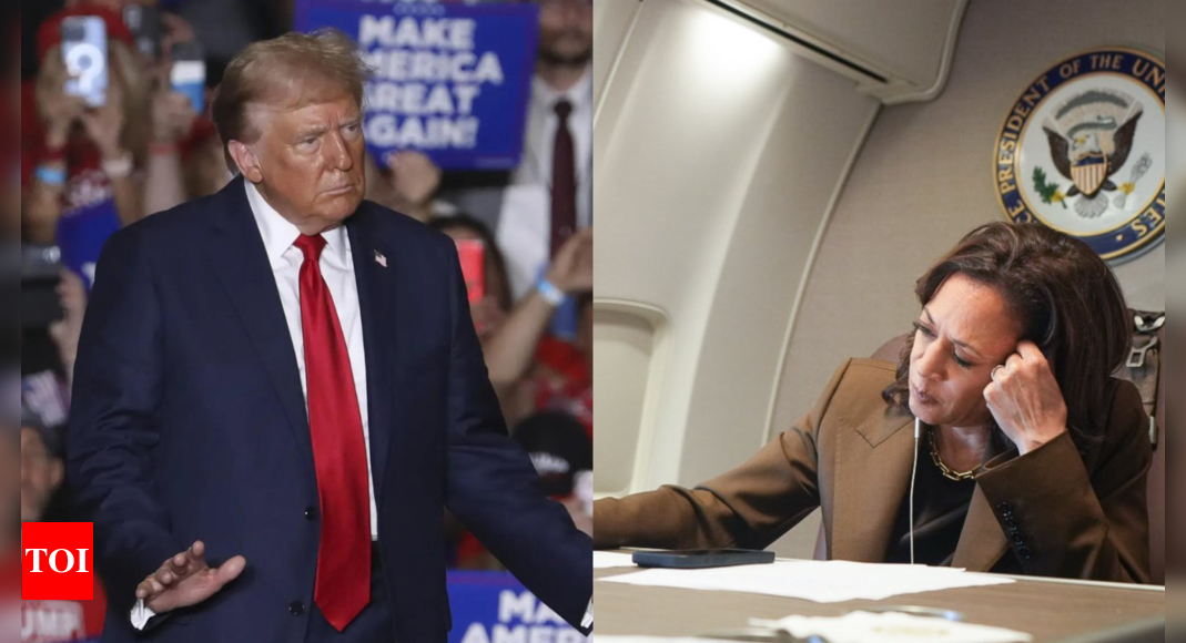 'Plug cord into phone': Trump claims Kamala 'faked and staged' photo of hurricane Helene response briefing – Times of India