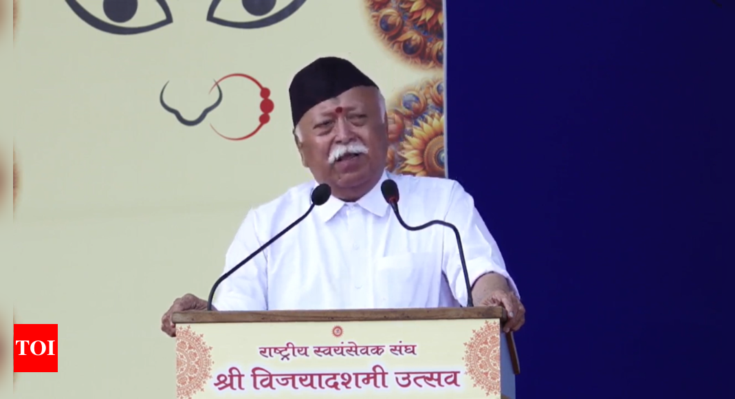 'Being weak is a crime': Mohan Bhagwat at Dussehra event on violence against Hindus in Bangladesh, Kolkata rape | India News