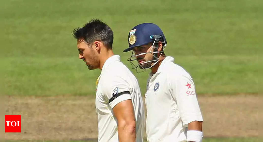 Border Gavaskar Trophy: When Virat Kohli-Mitchell Johnson confrontation elevated the intensity of India-Australia rivalry | Cricket News - Times of India