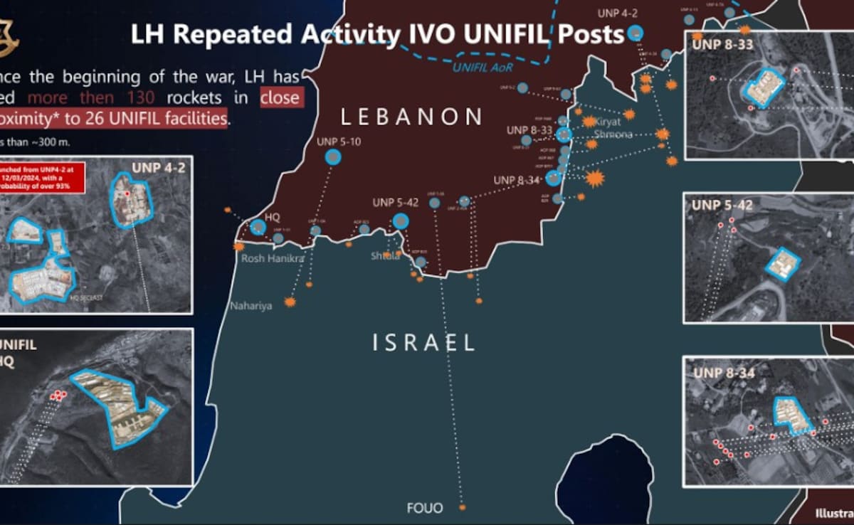 India "Concerned" As Israel Hits UN Facility In Lebanon, IDF Puts Out Map