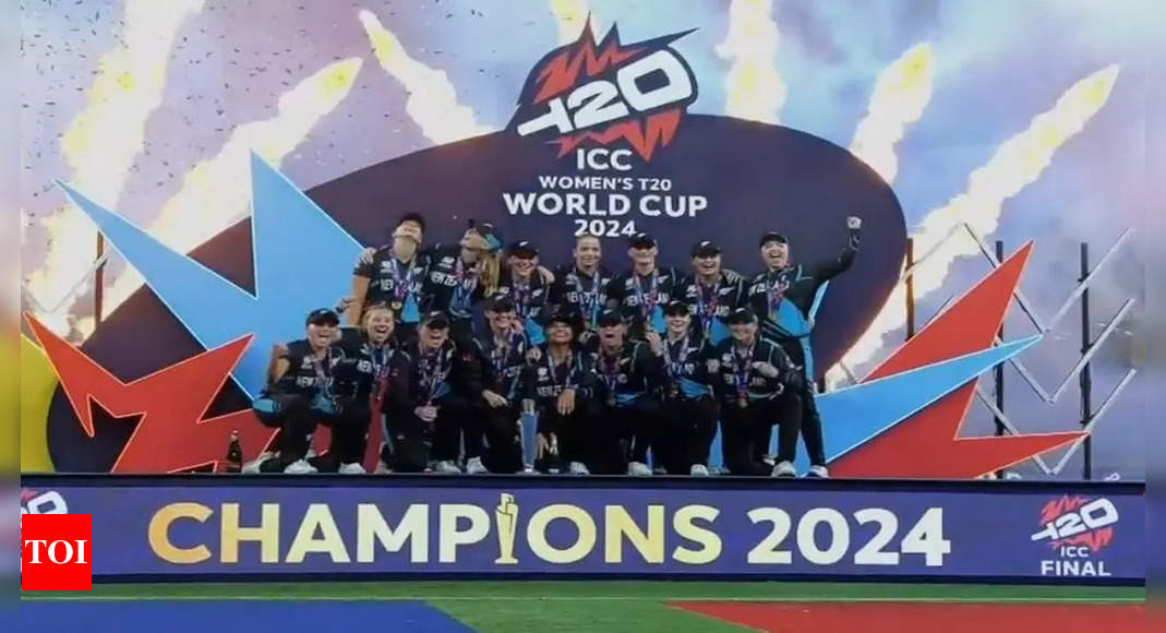 New Zealand clinch maiden Women's T20 World Cup title with 32-run victory over South Africa | Cricket News – Times of India