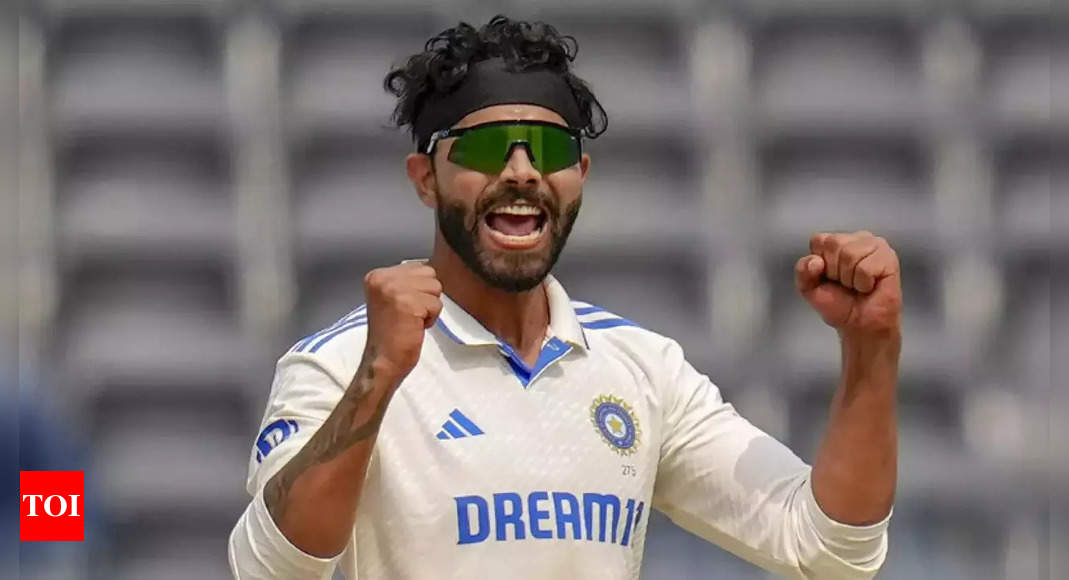 Ravindra Jadeja completes 300 Test wickets, 2nd quickest Indian to the landmark by balls bowled | Cricket News - Times of India