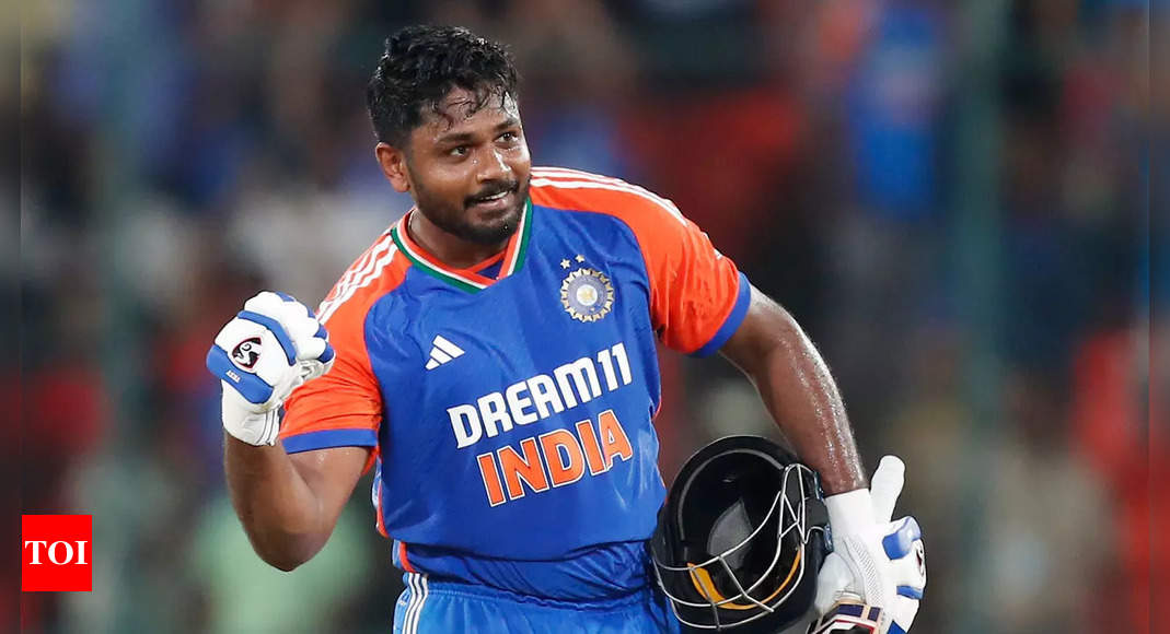 Sanju Samson slams maiden T20I century, becomes second fastest Indian after Rohit Sharma | Cricket News – Times of India