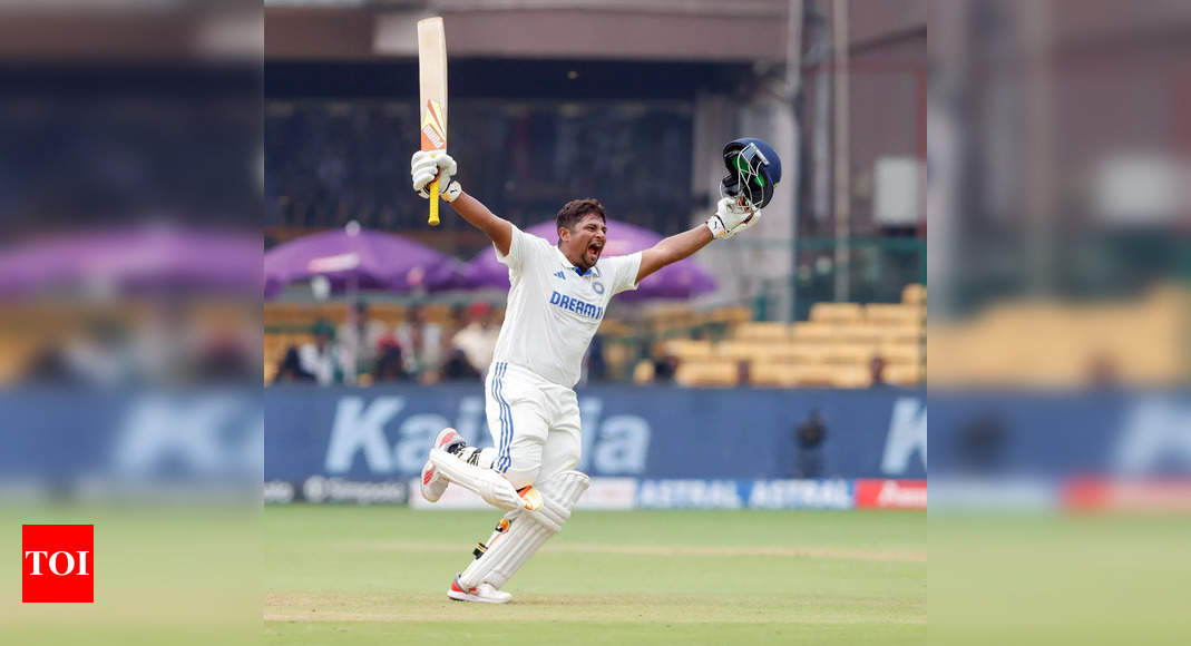 Sarfaraz Khan becomes third India batter to achieve unique feat in Test cricket | Cricket News - Times of India