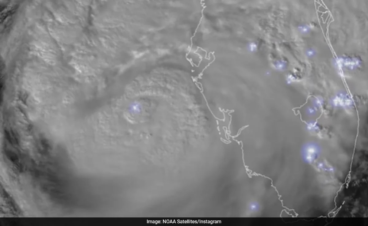 Satellite Footage Shows Devastating Path Of Hurricane Milton Over Florida