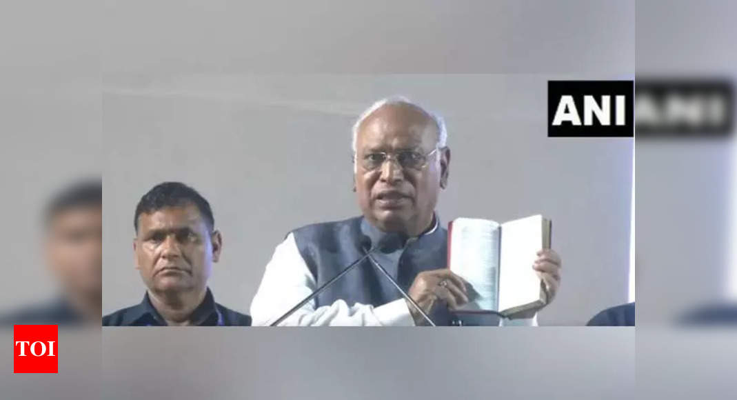 'Sahab, ismein sab kuch likha hai': Kharge slams Modi’s 'empty Constitution' remarks, urges Congress to send PM a copy | India News