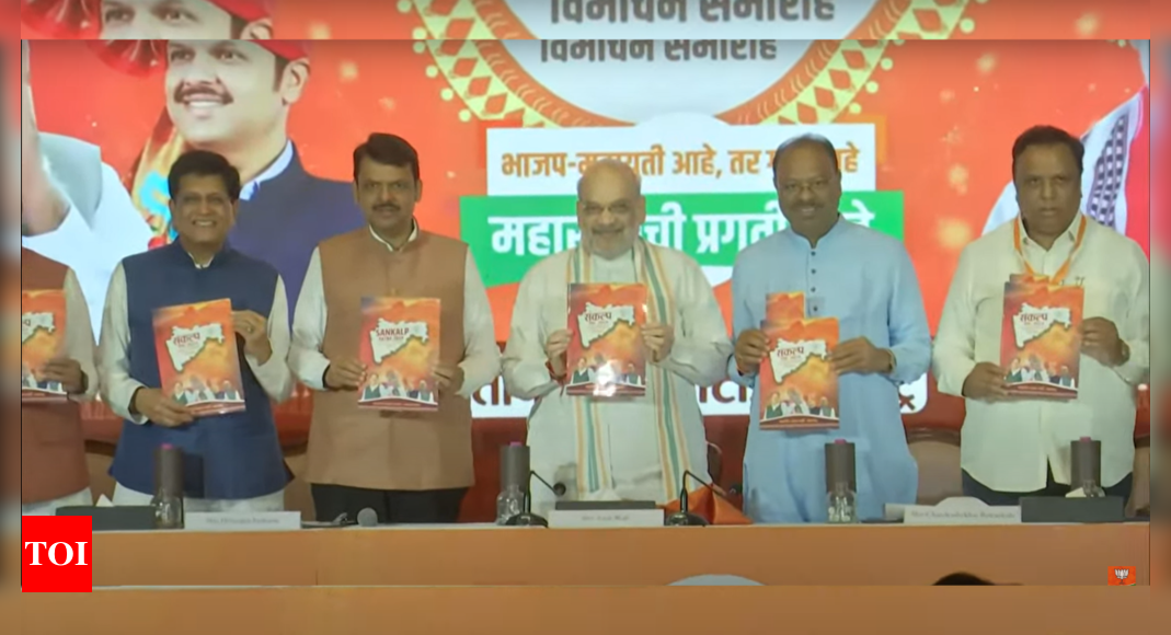 Maharashtra assembly polls: BJP releases manifesto, here are top promises in 'Sankalp Patra' | India News