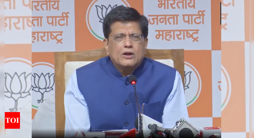 MVA in Maharashtra is 'Maha Vinash Aghadi': BJP's Piyush Goyal hits out at oppn | India News