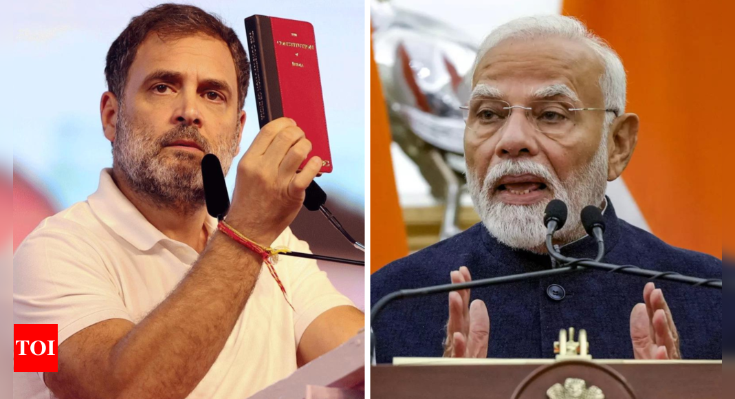 ‘Not even read it’: Rahul Gandhi’s fresh ‘Constitution’ attack on PM Modi | India News