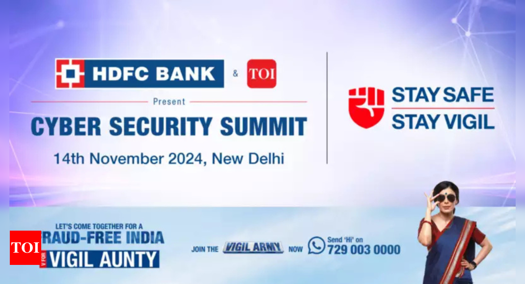 HDFC Bank: HDFC Bank and Times Of India present ‘Cyber Security Summit’ to prevent cyber frauds in the financial sector