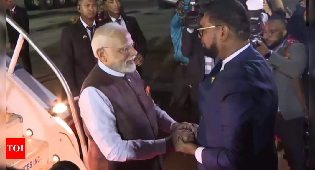 PM Modi becomes first Indian PM to visit Guyana in 56 years | India News