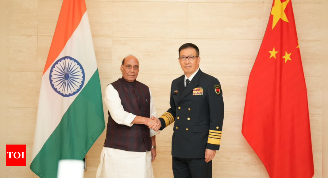 Defence minister Rajnath Singh, Chinese counterpart Dong Jun hold bilateral meeting on Asean sidelines | India News