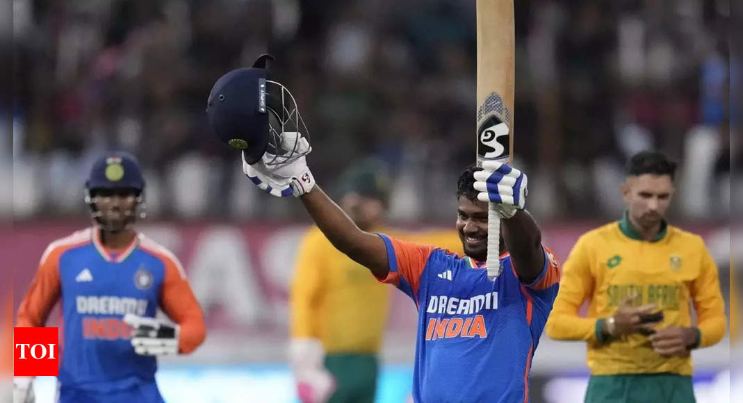 Centurion Sanju Samson stars as India beat South Africa by 61 runs on opening T20I | Cricket News – Times of India