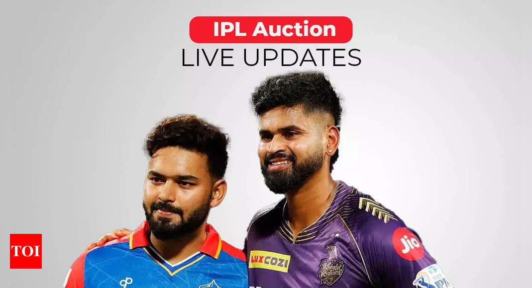 IPL Auction 2025 Live Updates: Chahal goes to PBKS for Rs 18 crore; Pant, Iyer become two of the most expensive players  – The Times of India