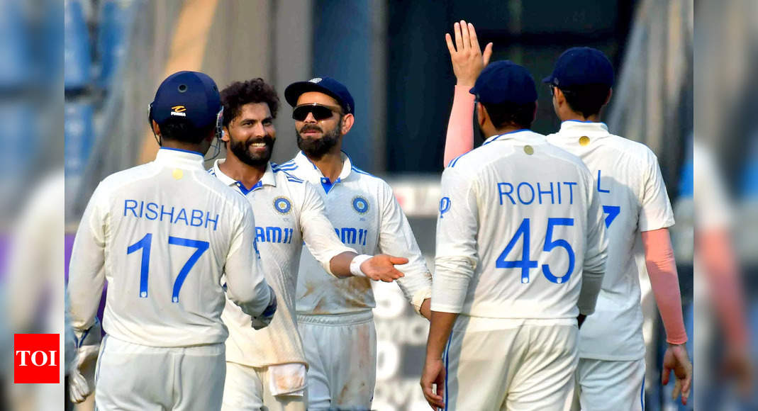 India vs New Zealand, 3rd Test: Jadeja, Ashwin run through New Zealand after Gill, Pant batting heroics | Cricket News - Times of India