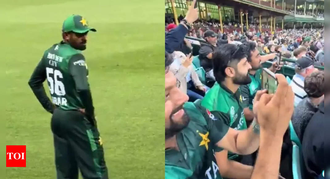 'T20 mein teri jagah nahi banti': Babar Azam gives death stare to trolls during Pakistan vs Australia 2nd T20I. Watch | Cricket News – Times of India