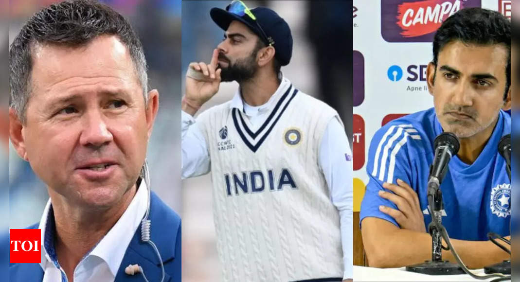 'We got a bit of history, but …': Ricky Ponting takes fresh dig at Gautam Gambhir over Virat Kohli's form remarks | Cricket News – Times of India