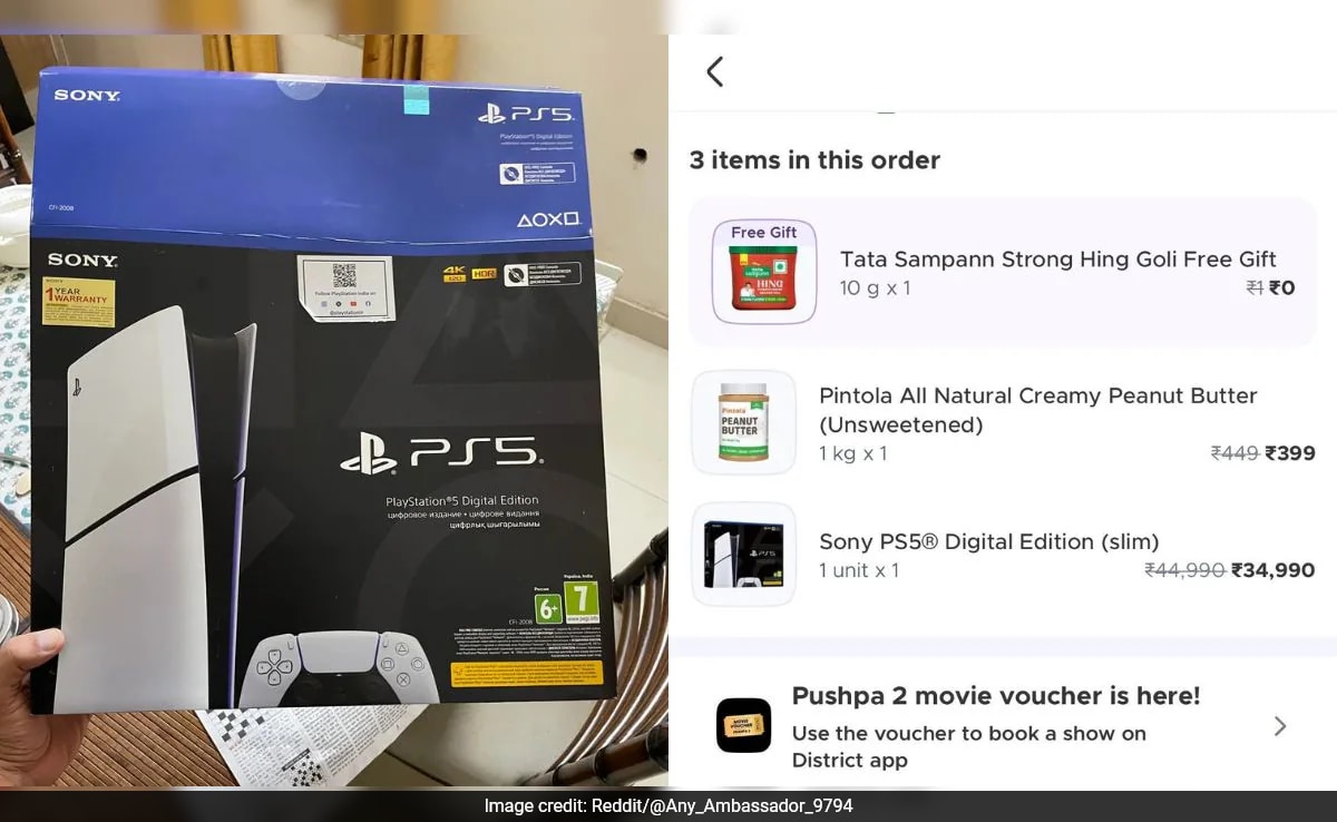 Reddit User Orders PS5 On Blinkit, Receives ‘Hing Goli’ As ‘Free Gift’