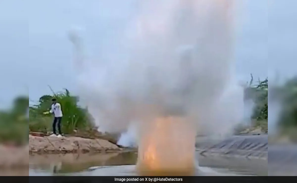 Video: Youtuber Arrested For Causing Pond Explosion In Karnataka, Say Cops