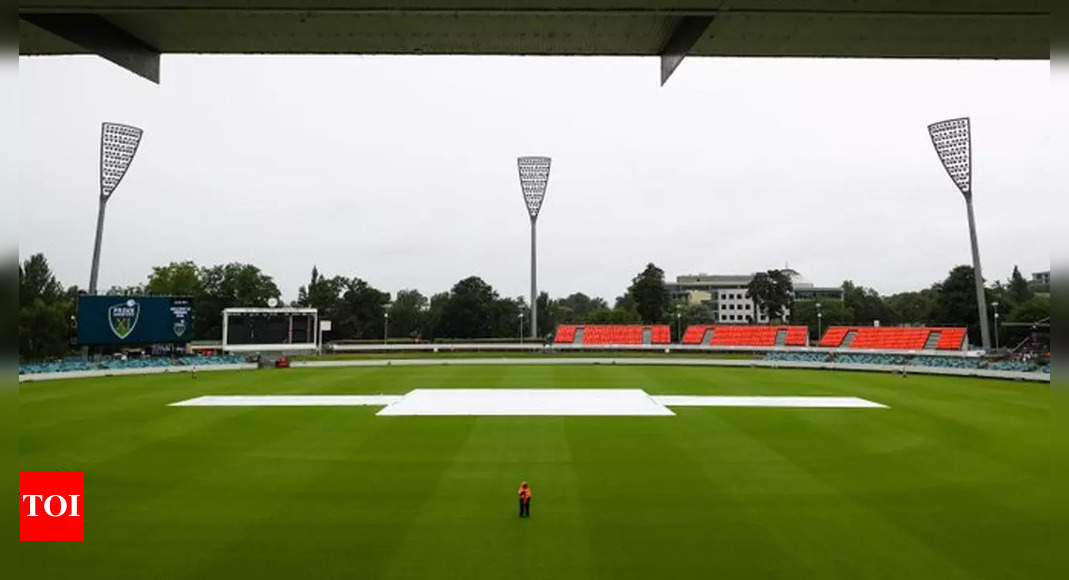 Canberra rain robs India of pink-ball practice on Day 1 of warm-up game against Australia PM's XI | Cricket News - Times of India