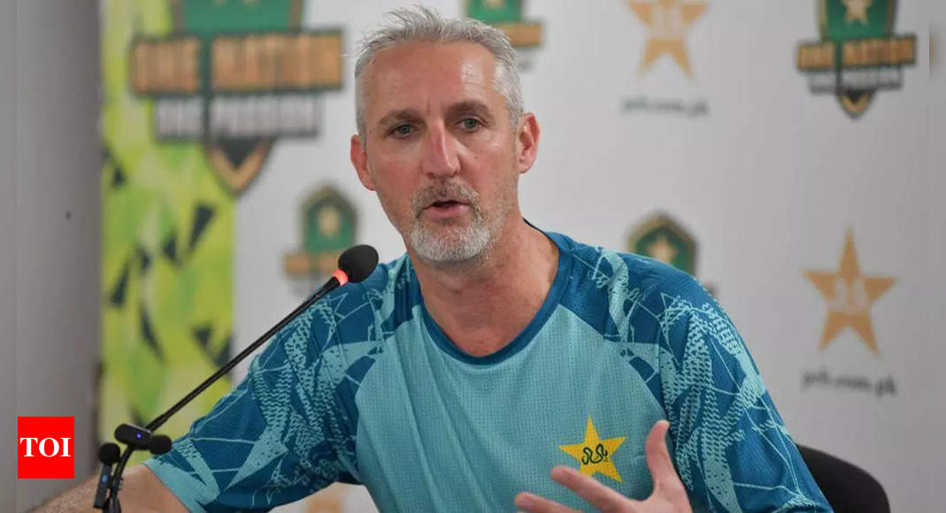 Jason Gillespie resigns as Pakistan Test coach, Aaqib Javed named interim replacement | Cricket News - Times of India