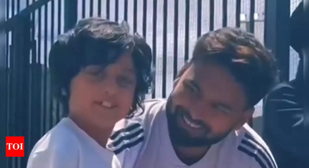 Rishabh Pant's sweet conversation with a young fan goes viral. Watch | Cricket News – Times of India