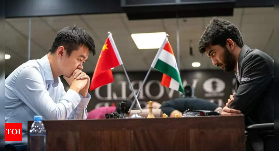 World Chess Championship: D Gukesh's fight with white pieces ends in vain as Ding Liren forces draw in Game 13 | Chess News – Times of India