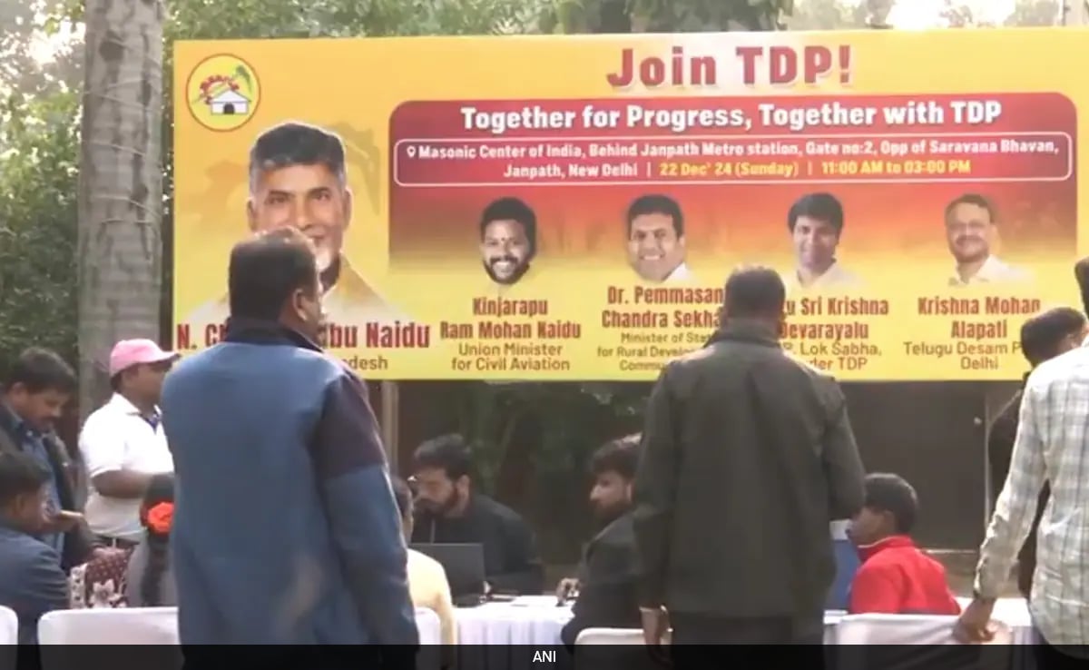 Chandrababu Naidu’s Party Launches Its First Membership Drive In Delhi